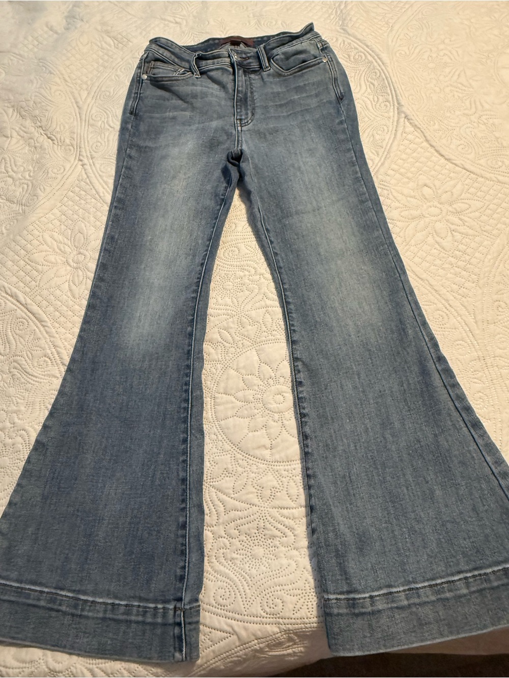 Judy Blue Light Blue Flare Jeans - Wide Leg